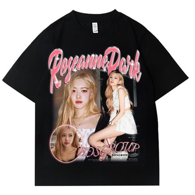 Clothes Blackpink Rose T Shirt Tshirt Baju Blackpink Born