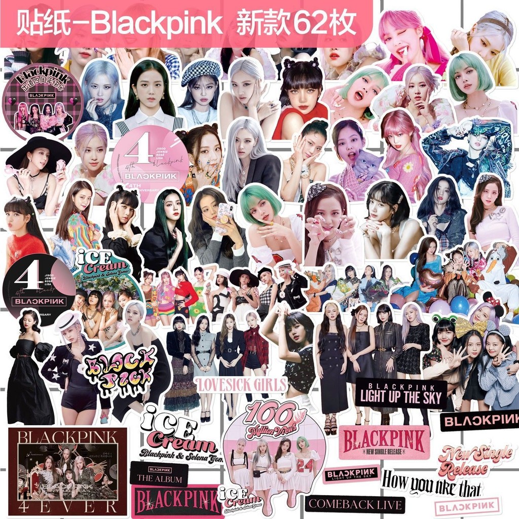 Blackpink Handbook Sticker LISA JENNIE JENNIE JISOO Celebrity ...