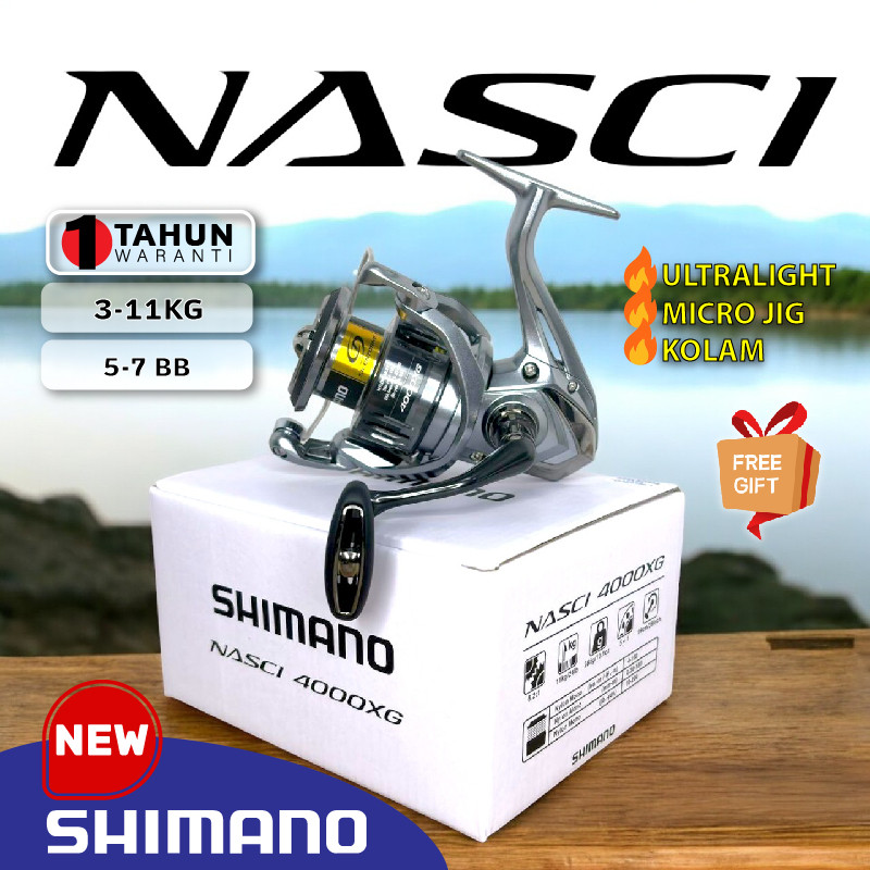Shimano Ultralight Reel Shimano Nasci 2021 ORIGINAL 100% Imported