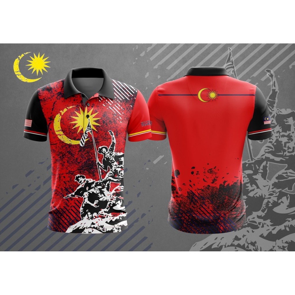 EXCLUSIVE T-SHIRT MERDEKA 2024-2025 | Shopee Malaysia