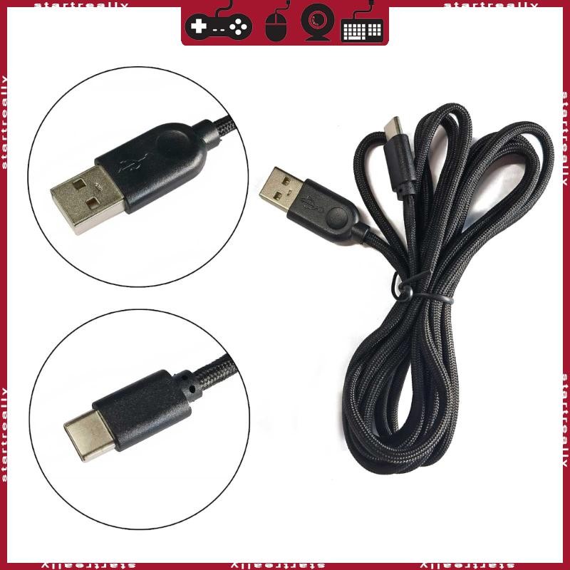 STA 1 8-2M Type-C Mouse Cable Soft Nylon Gaming Mouse Wire For Ninjutso ...