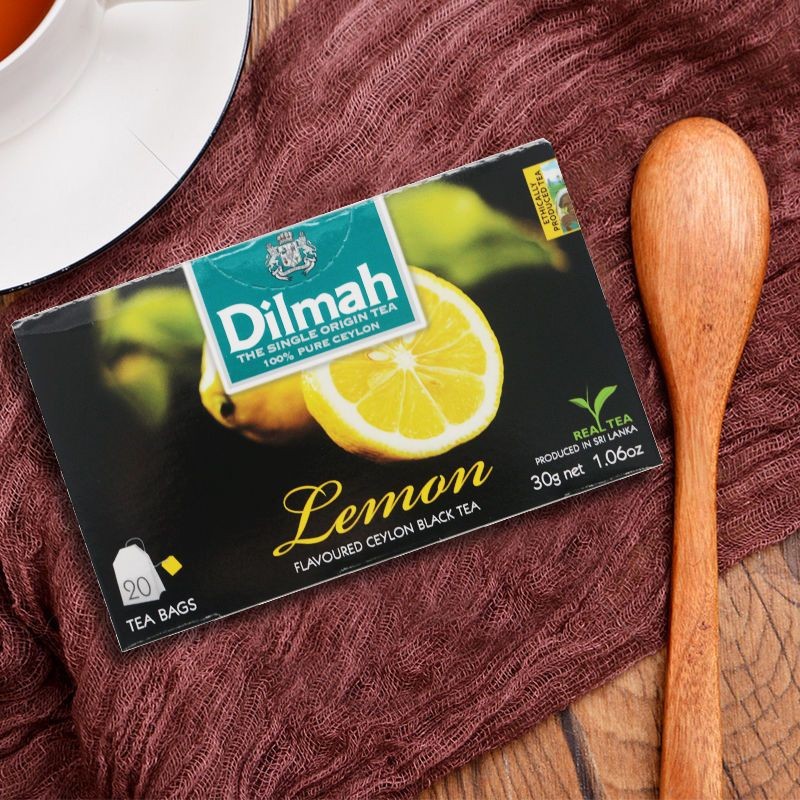 Dilmah Dilmah Tea Lemon Flavor Black Tea 20 Sachets Boxed Sri Lanka