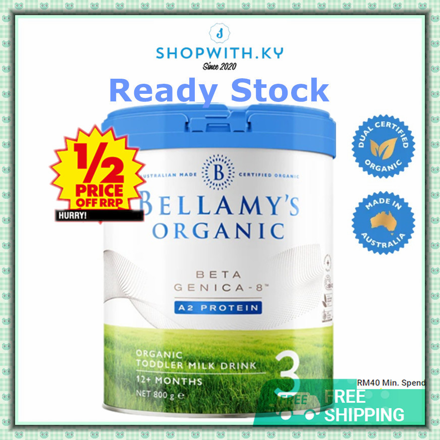 BELLAMY'S ORGANIC TODDLER MILK DRINK STEP 3 800G