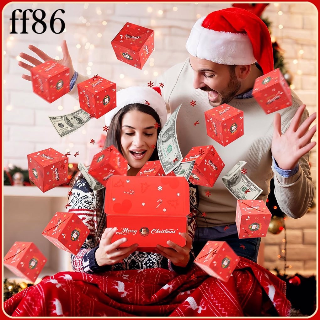 [FF86] Christmas Bounce Box Surprise With Rings And Cards Making ...