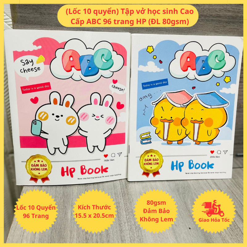 (Load Of 10 volumes) ABC Premium Student Notebook 96 HP pages (80gsm ...