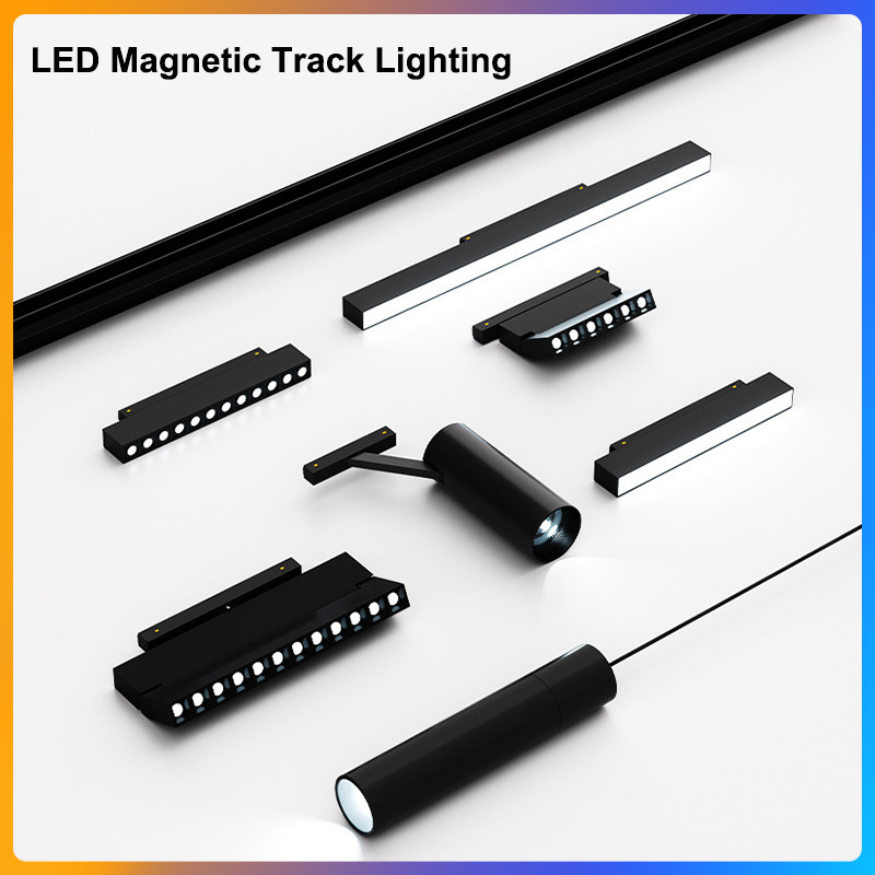 LED Magnetic Track Lighting Rail 2M 3M - Linear Lighting System ...