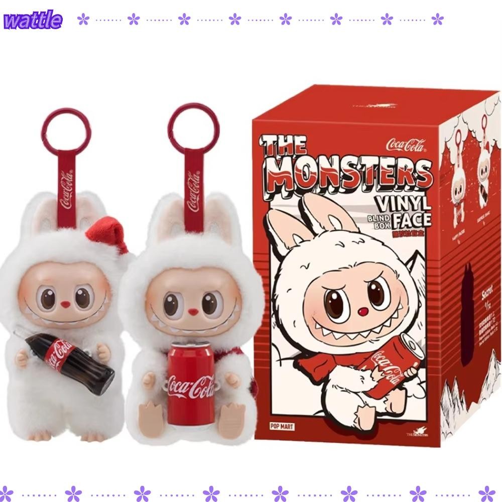 WATTLE 1/6pcs Labubu Box, Vinyl Face Doll COCA-COLA Series Box ...