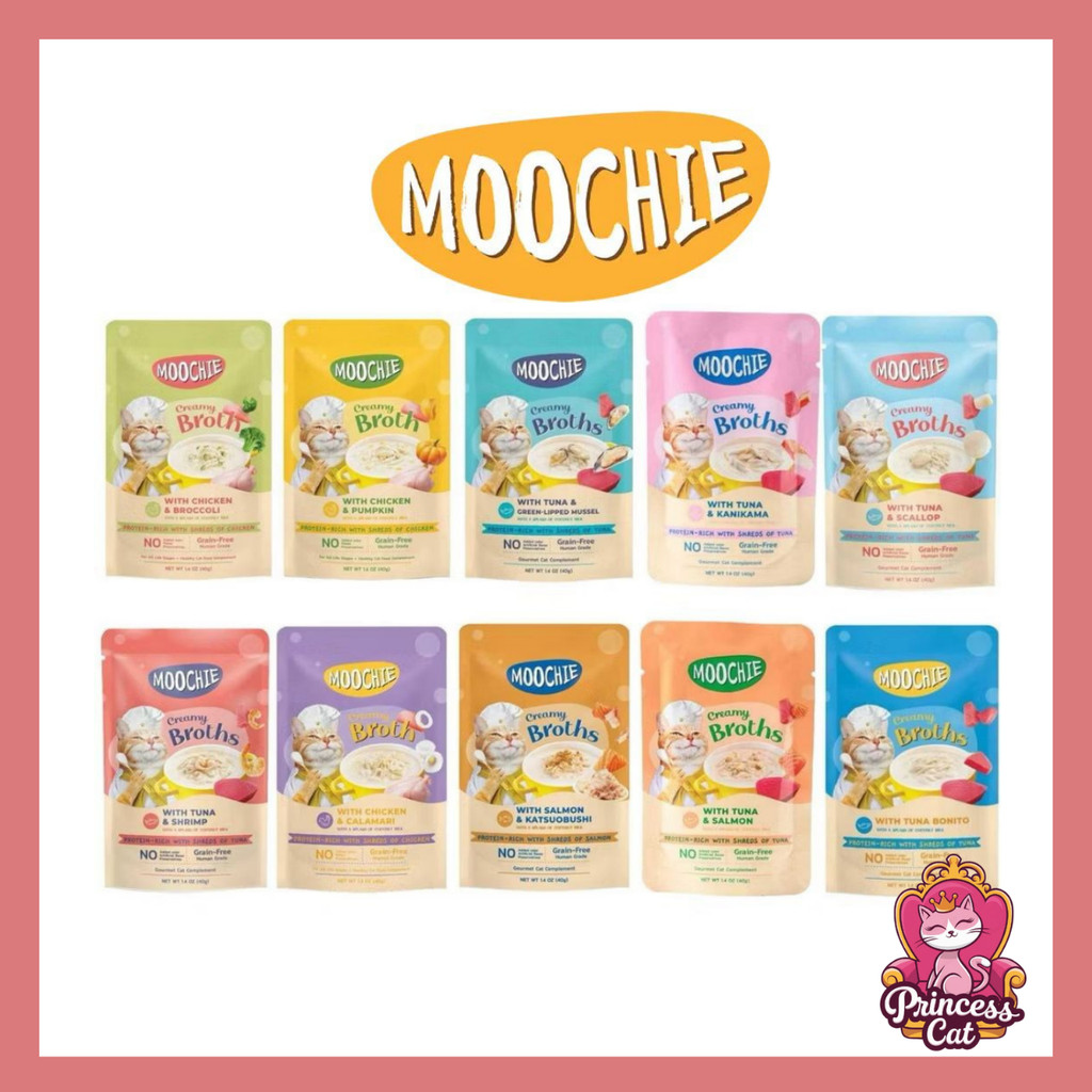 MOOCHIE Cat Pouch Creamy Broths 40G (Tuna/Chicken/Salmon) | Shopee Malaysia