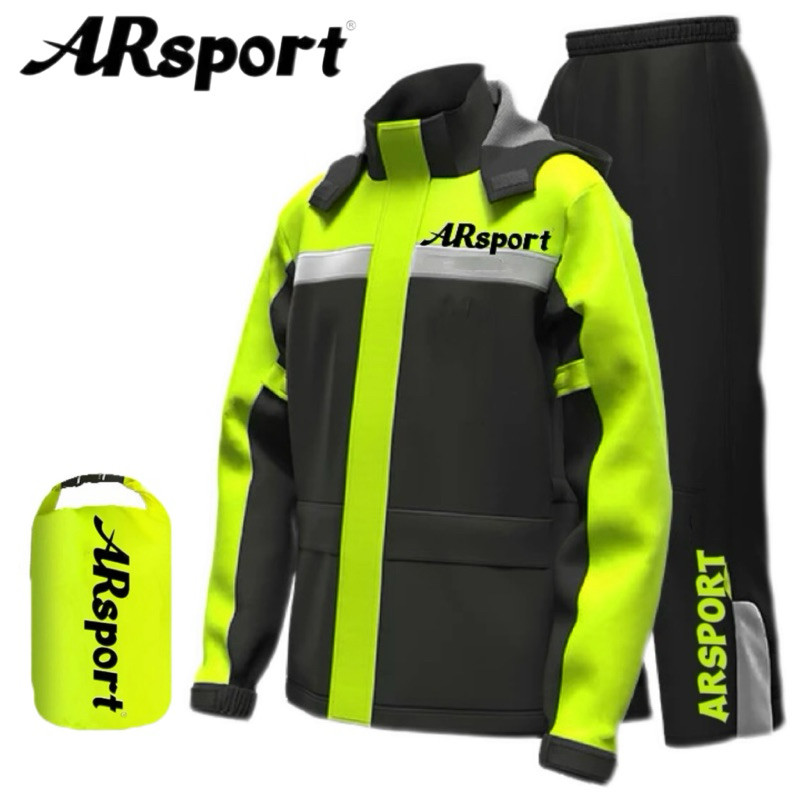FASTDRY ARSPORT Motorcycle Raincoat Baju Hujan Rain Suit Premium With Warning Lights Shopee Malaysia