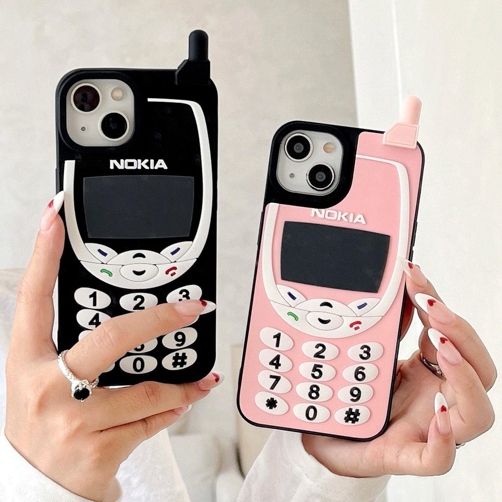 Creative Nokia Retro Pattern Compatible for iPhone 14 15 16 Plus