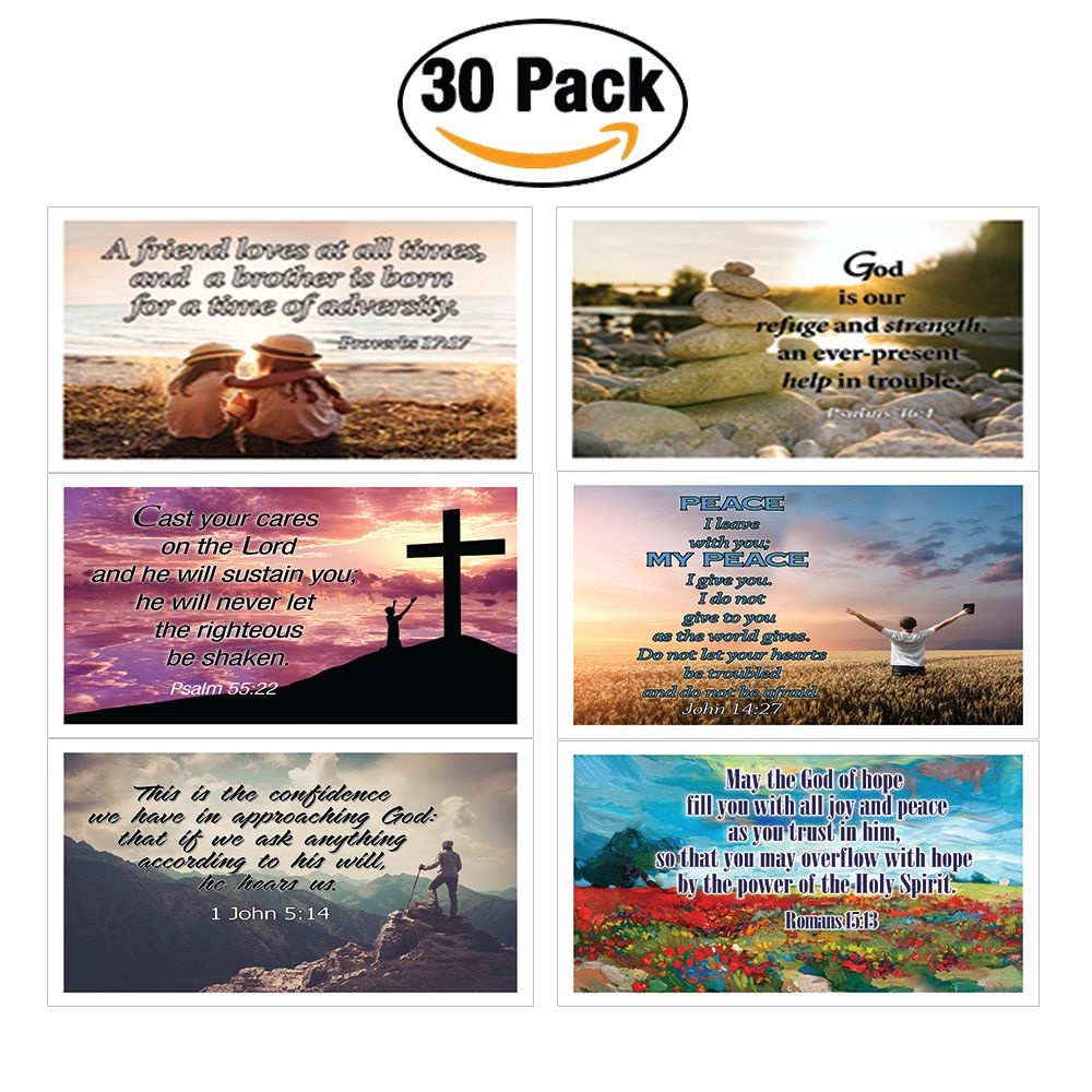Christian Inspirational Popular Bible Verses Postcards (30-Pack ...