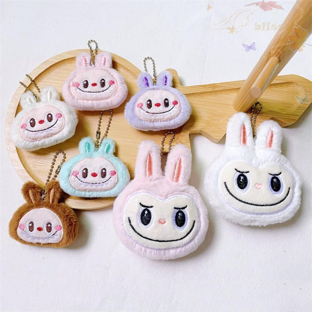 BLISS Labubu Doll Plush Keychain, Anti-lost Cartoon Labubu Little Bunny ...