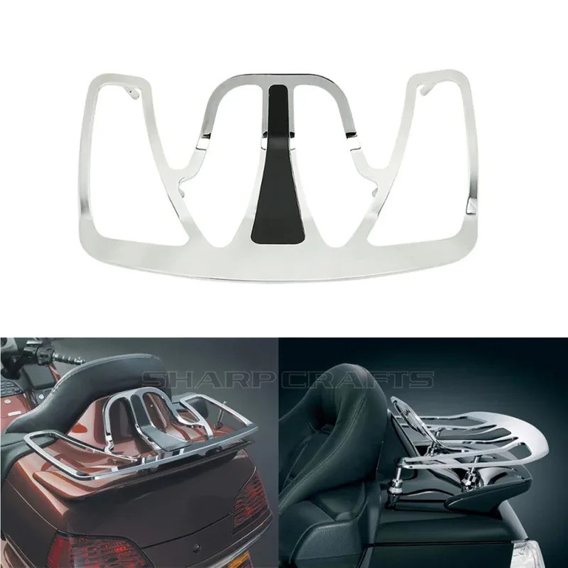 Chrome Trunk Luggage Rack For Honda Goldwing GL1800 2001-2017 - Aluminum Rack