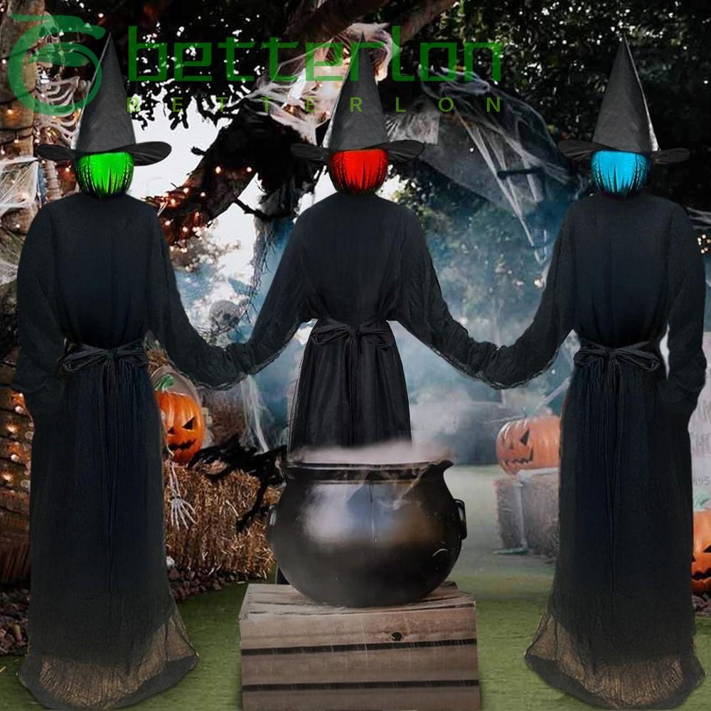 BETTER-LONTIME Halloween Scary Decor, Colorful Glowing Screaming ...
