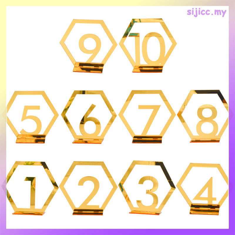 Decorative Number Signs Holder Stand Wedding Place Table Plate Chair ...
