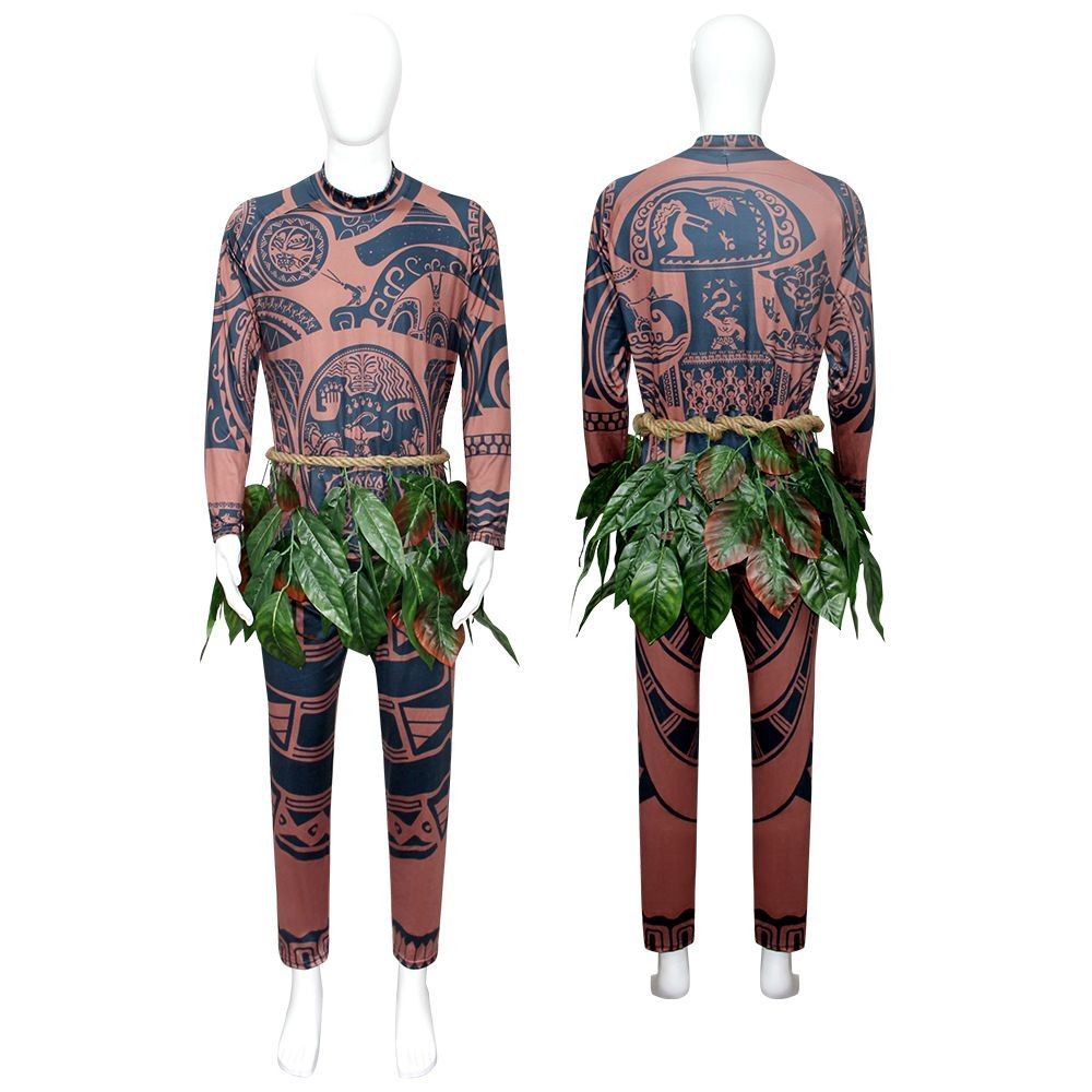 Costume Halloween Disney Maui - Déguisement Moana Pour Fille, En Polyester, Neuf Sans étiquettes