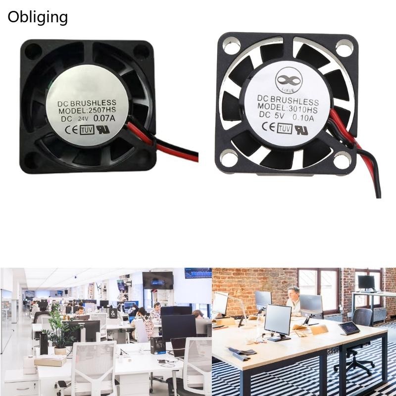 BLING Ultra-miniature Brushless Fan Electric DC5V 12V 24V 2507 Mini ...