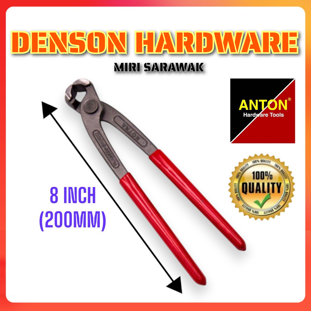 ANTON 8'' (200mm) End Cutters Steel Fixers Cutting Nippers Nips Nippers ...