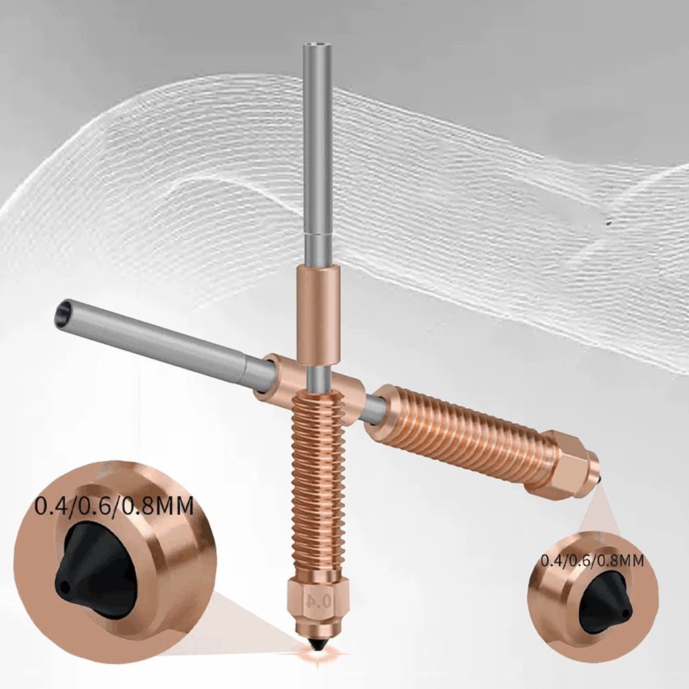 Buse à échange Rapide Pour K1 Pour K1C 3 V3 KE Buses De 0,2 Mm/0,4 Mm/0,6 Mm /0,8 Mm, 70 X 10 X 10 Mm, Kit De Buses à échange Rapide (0,2 Mm