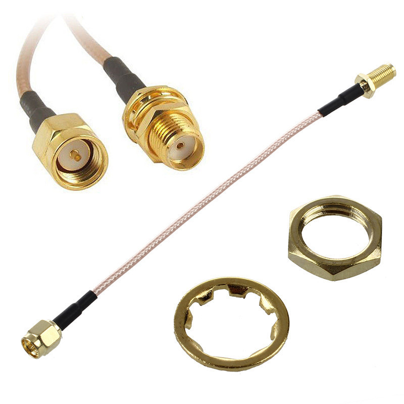Straight TS9 Female Jack To SMA Male Plug RG316 Coaxial Pigtail Cable Assembly E - Foto 11