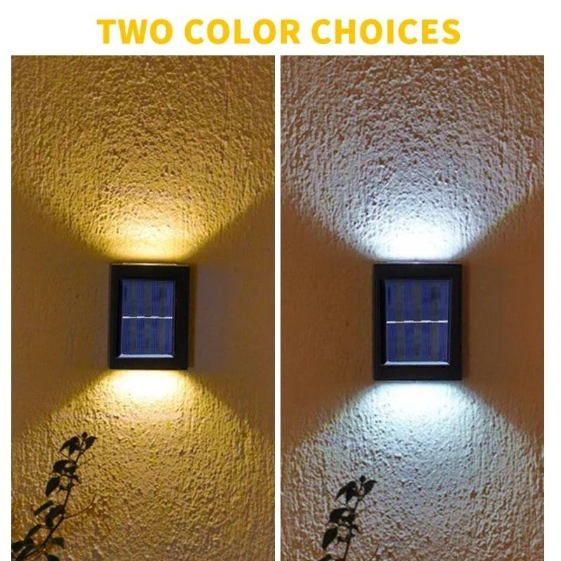 Smart Solar 2LEDs Outdoor Light Waterproof Garden Decor Lamps for