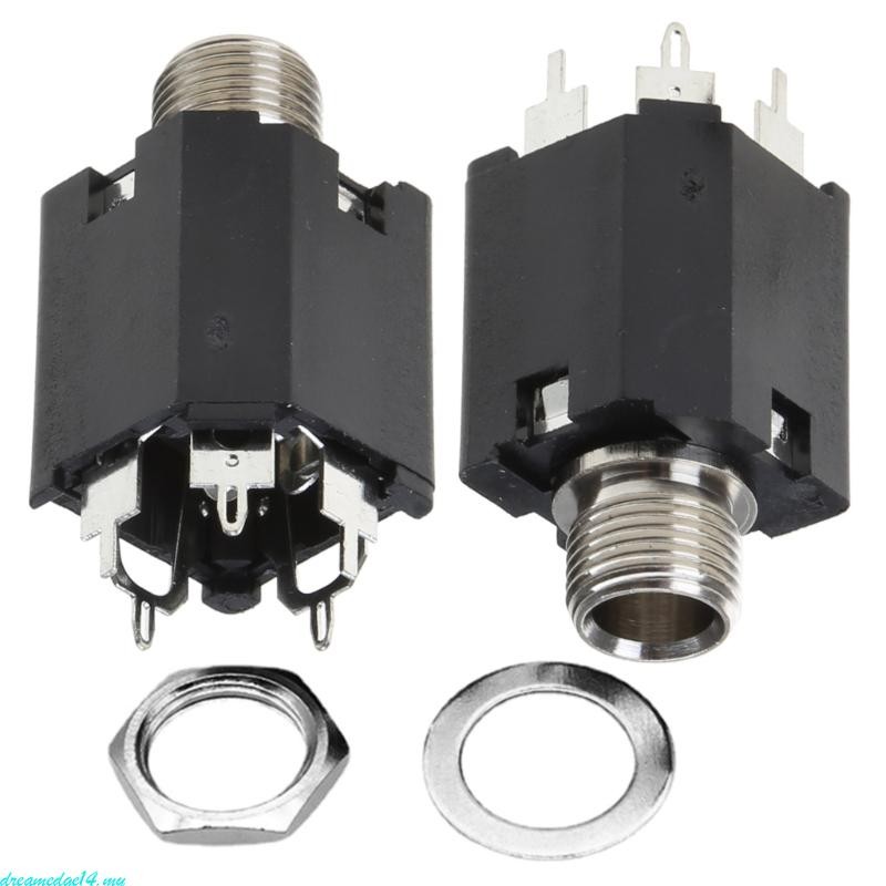 dreamedge14 5 Pin Stereo Socket Panel Mount Jacks Plug Stereo 5 Pin 6 ...