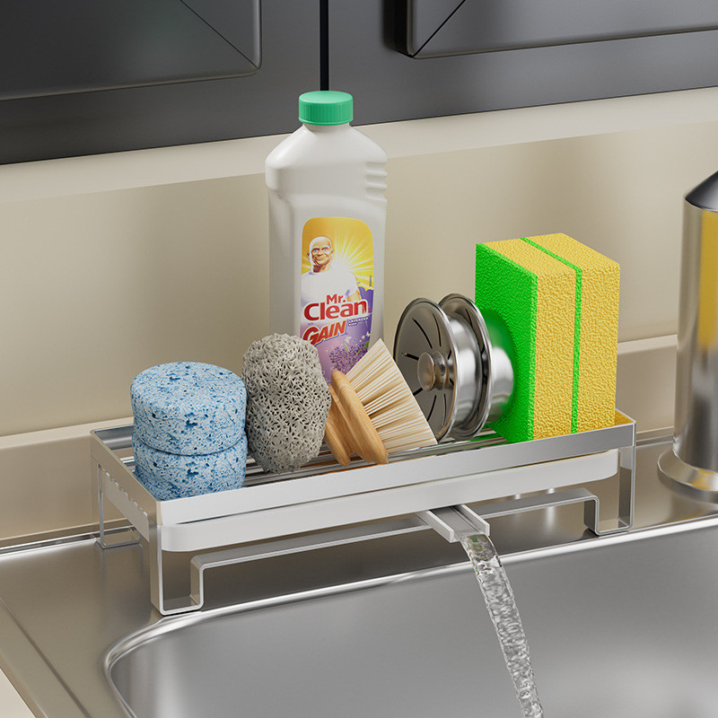 Stainless Steel Sink Drain Rack Countertop Multifunctional and ...