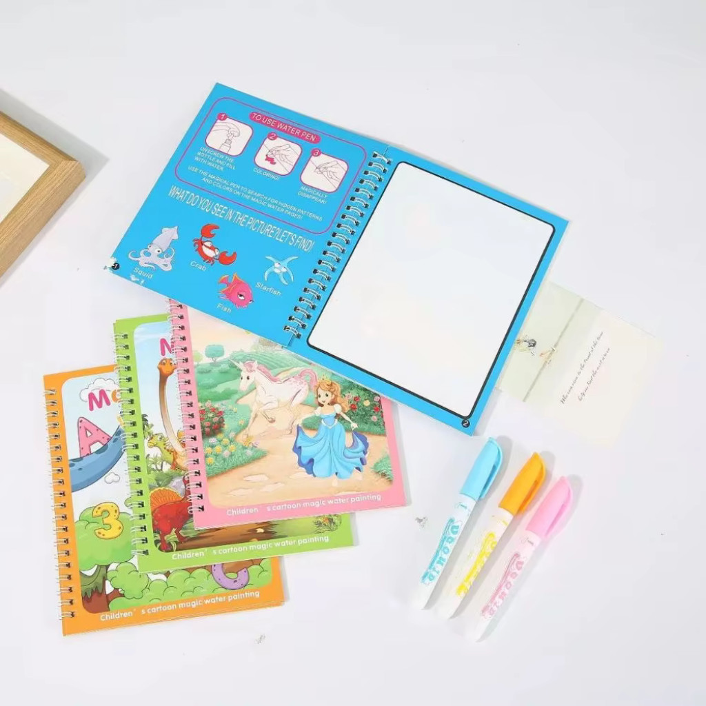 EASY1.SALES Reusable Coloring Book Magic Water Drawing Book Painting ...