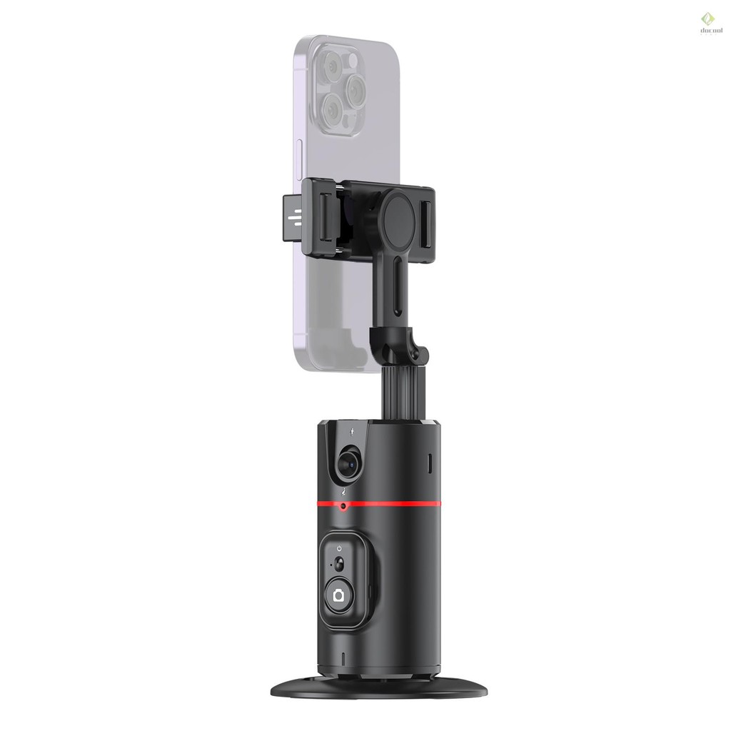 Auto Face Tracking Phone Tripod - AI Gimbal Stand With Gesture Control & LED Light
