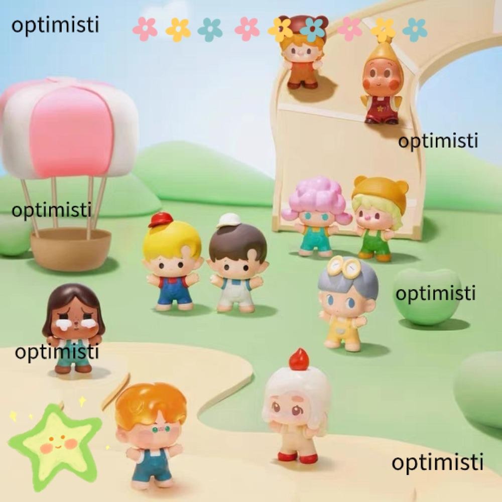 OPTIMISTI Anime Figure Model, Soap Bubbles MOLLY Labubu CRYBABY Box ...