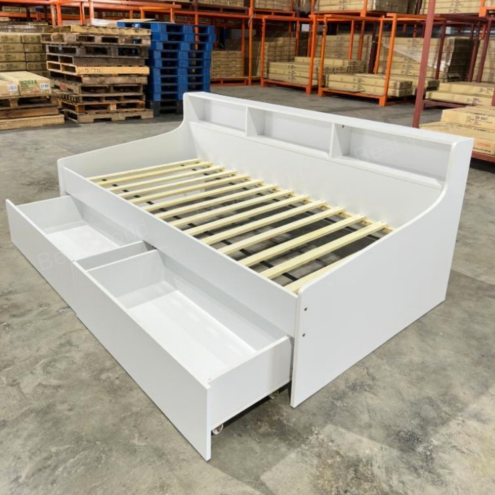 Loft Living IRENE Single and Super Single Size 2 Drawer Storage Daybed ...