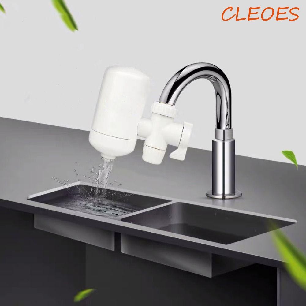 CLEOES Faucet Filter, with Filter Element Tube Plastic Water Purifier