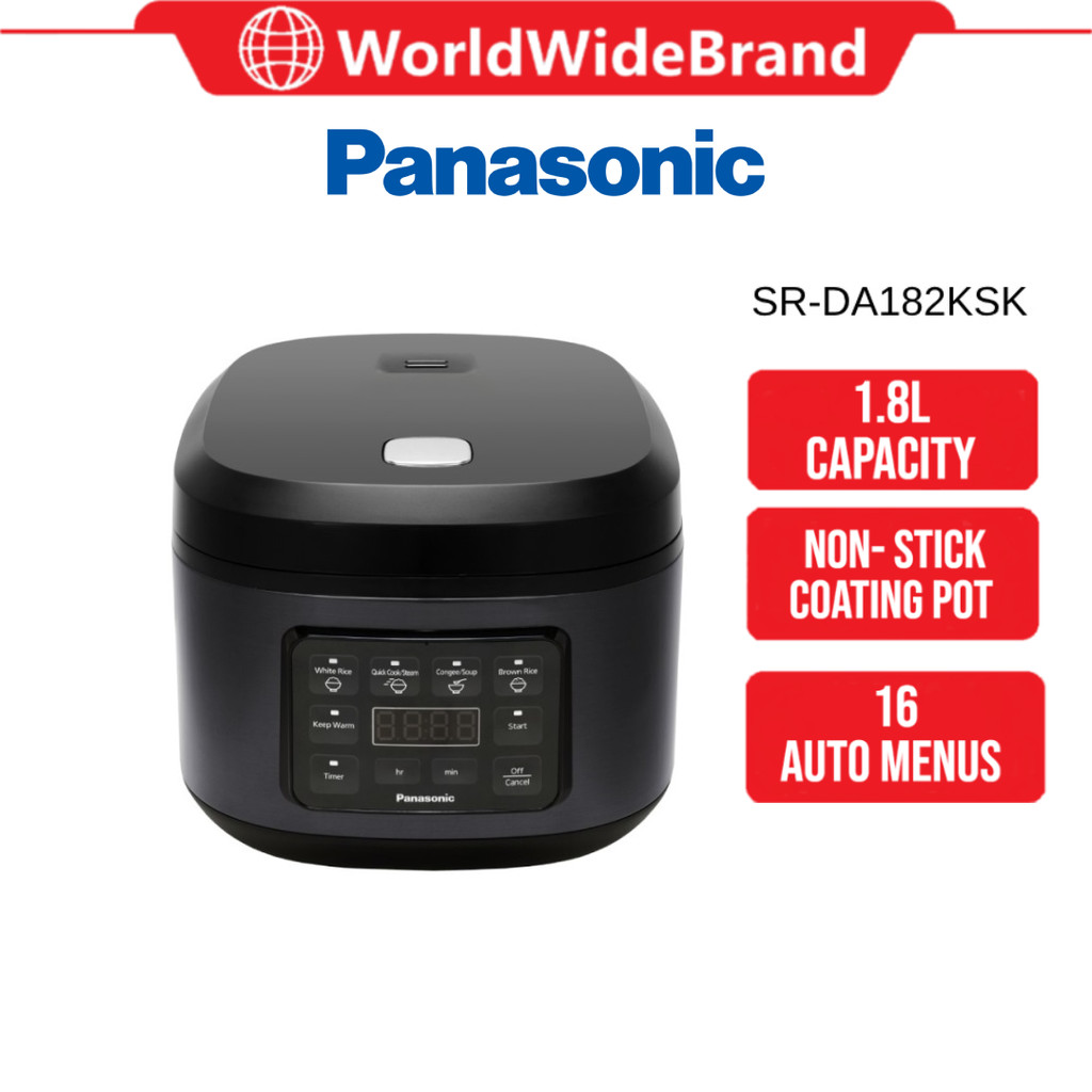 Panasonic 1.8L Microcomputer Rice Cooker | SR-DA182KSK SR-DA182 Baby ...