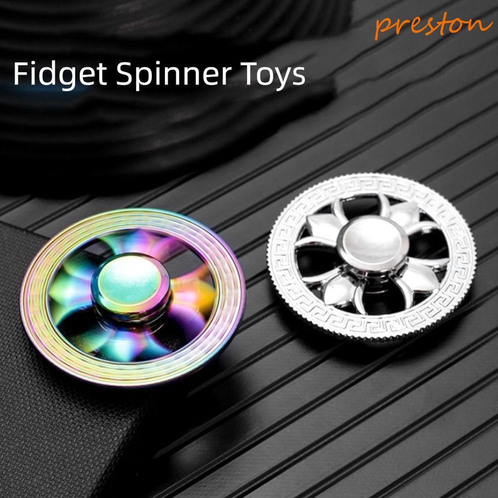 PRESTON Desktop Spinner Toys, Alleviate Fatigue Round Fidget Spinner ...