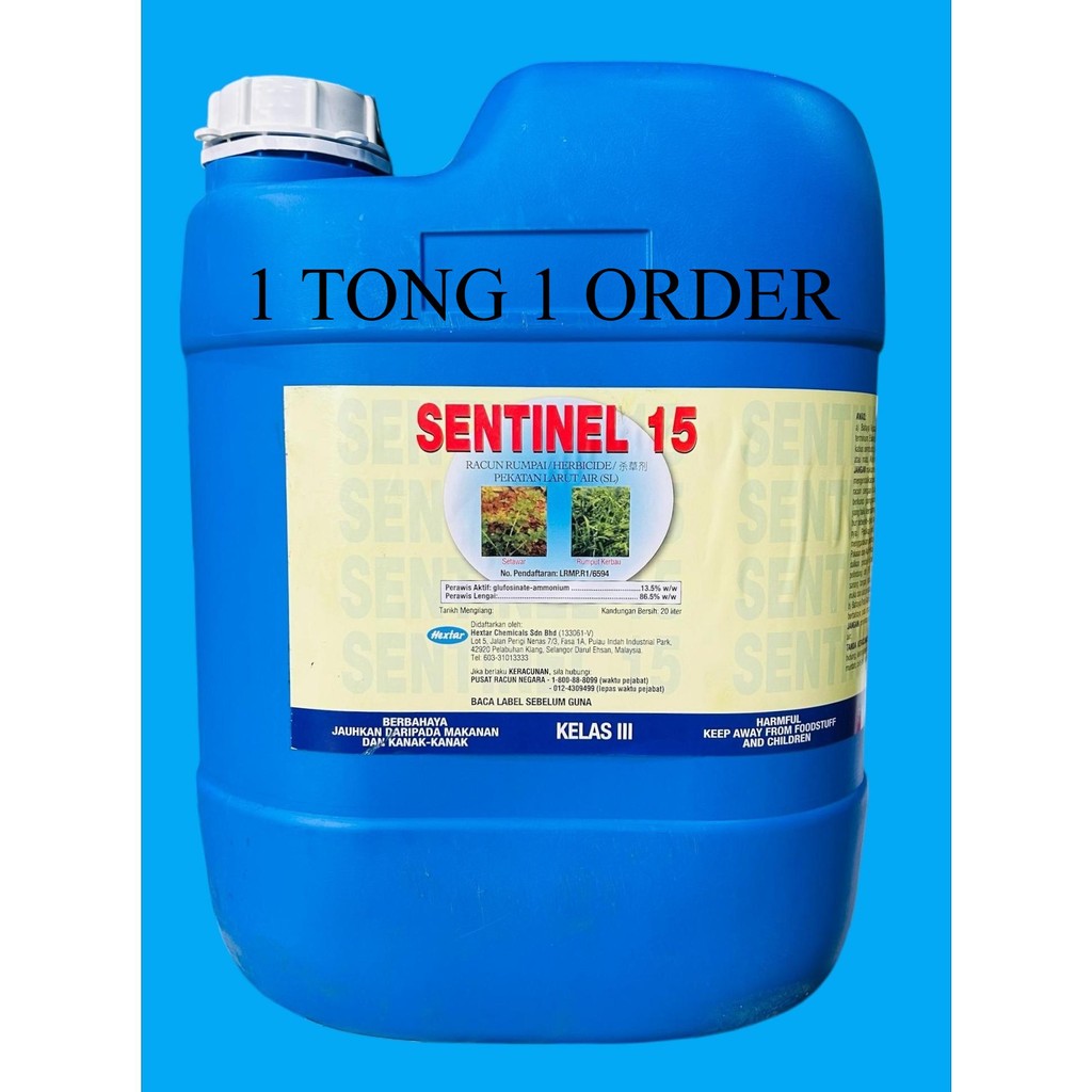 Hextar Sentinel 15 20L / racun rumput / rumput sambau & kerbau ...