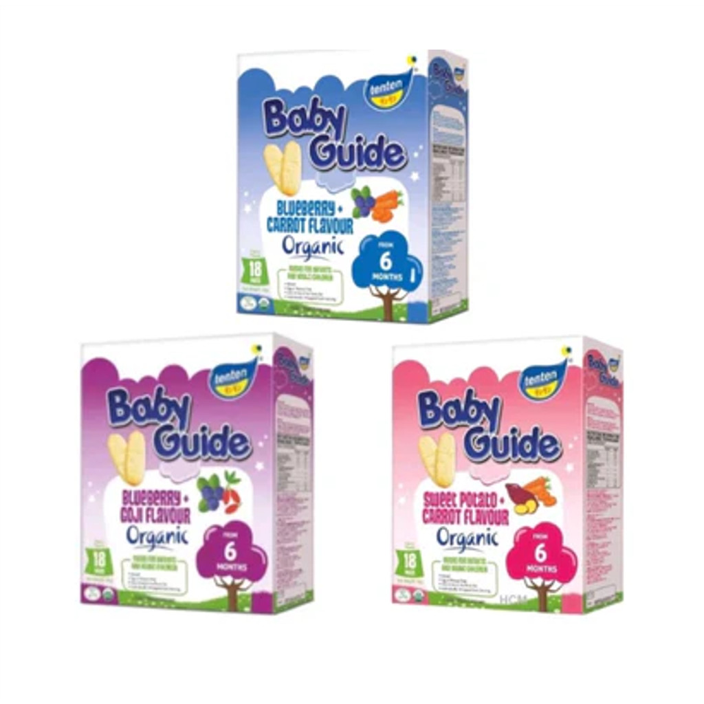 TenTen Organic Baby Guide Rice Rusk (Blueberry&Goji/ Blueberry&Carrot ...