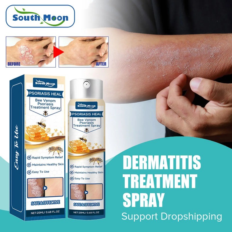 Bee Venom Psoriasis Treatment Spray Eczema Eczematoid Antibacterial ...