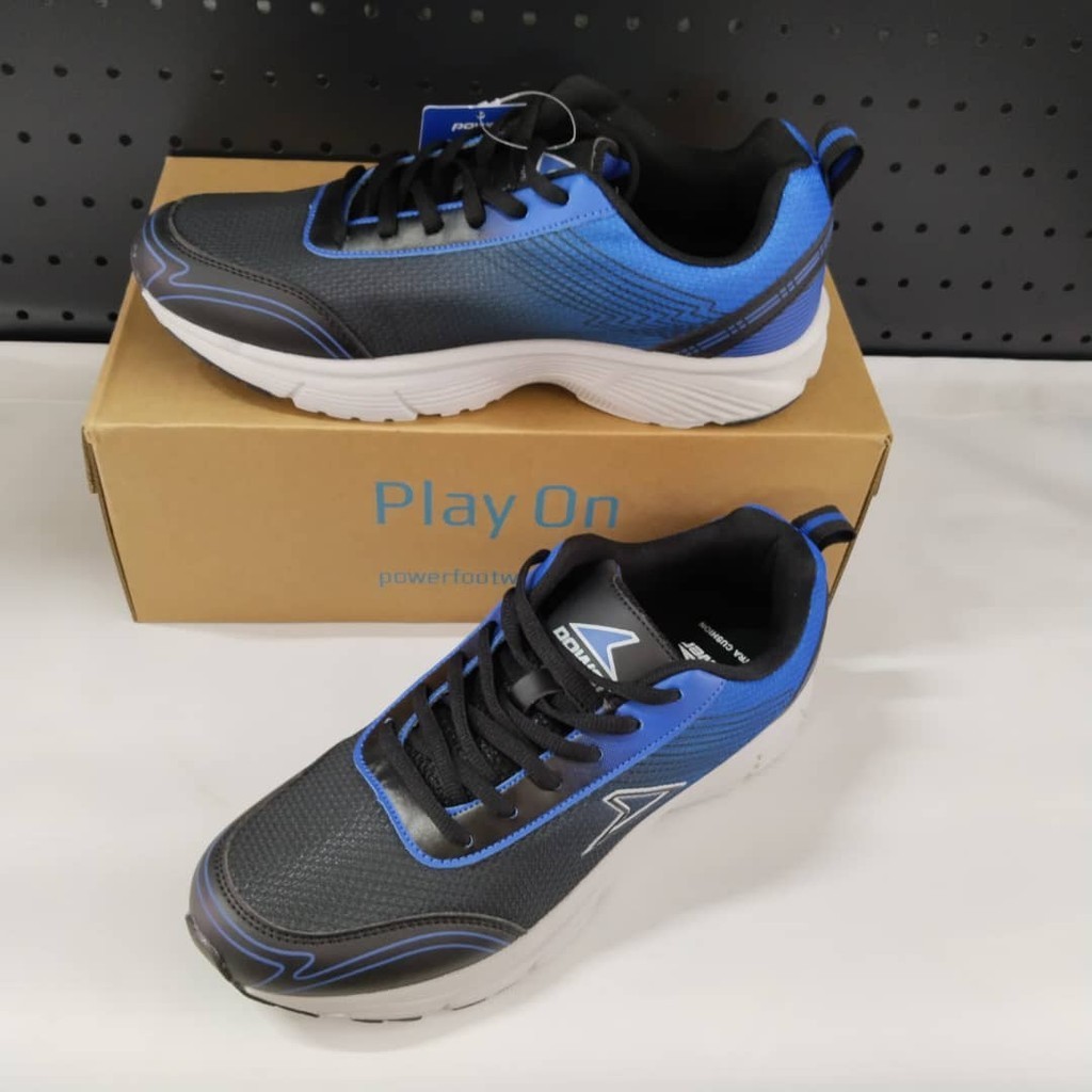 Best Online Exclusive POWER Men Blue Black Running Shoes 842 9744 8426550 Kasut Sukan 9744 Lari