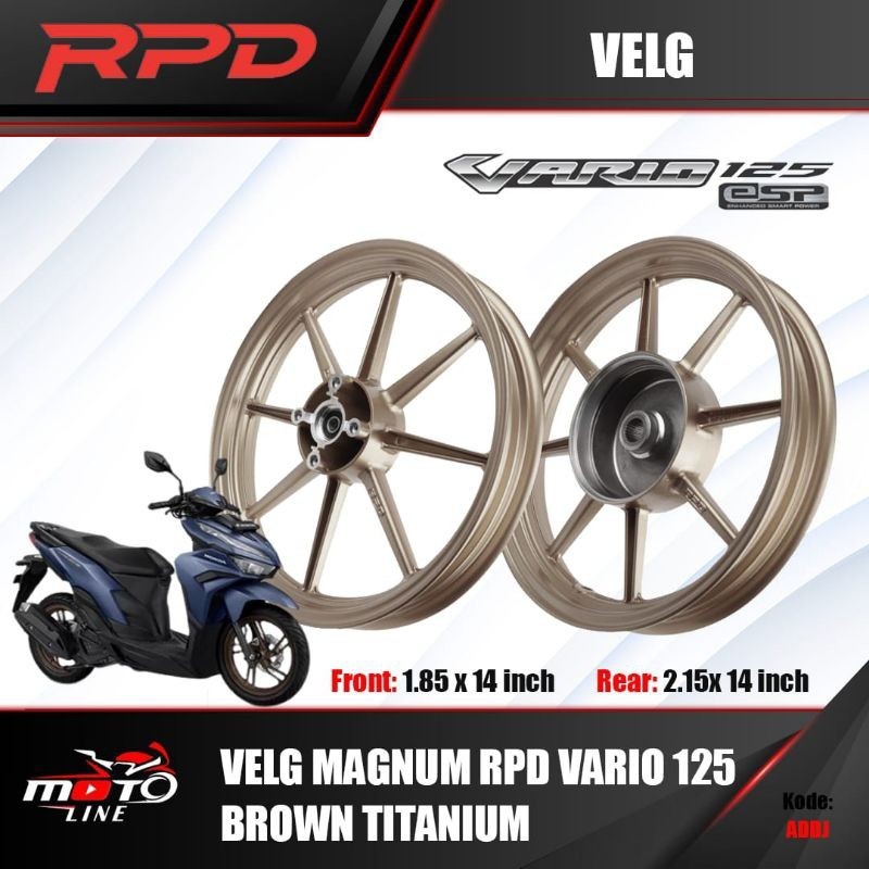 Racing rims for Vario 125 150 RPD Magnum Casting Wheel F: 1.85x14 & R ...
