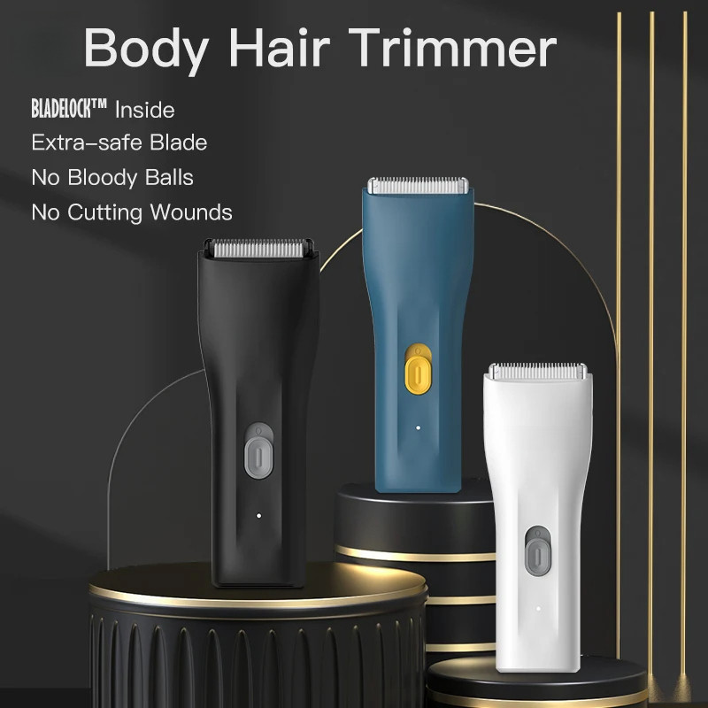 2024 Electric Body Groomer Pubic Hair Trimmer Untuk Lelaki Bola Pencukur Clipper Lelaki Sensitif 