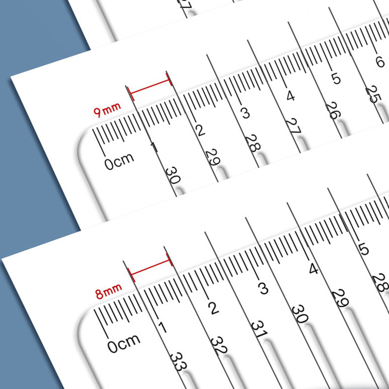 KUHONG Grid Ruler For Students, No Need To Draw Lines, 0.9cm 1cm, Grid ...