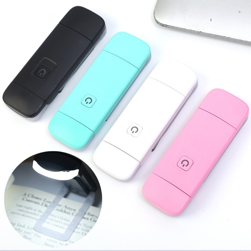 New Mini LED USB Rechargeable Reading Light Portable Foldable Eye ...