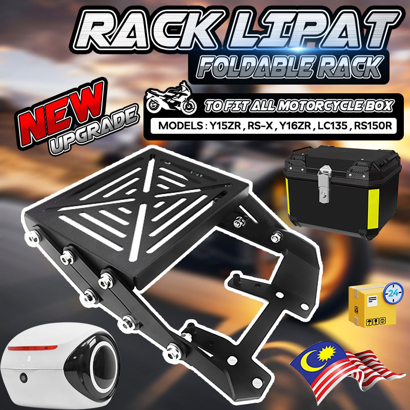 🔥 ABS TOP BOX🔥Foldable Adjustable Heavy Duty Top Rack Lipat Box Kotak ...
