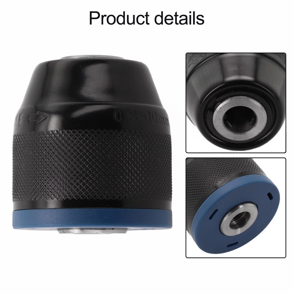 10mm Metal Drill Chuck With Self Locking Functionality, Designed For Quick Bit Changes On Most Hand And Power Drills, Built To Last (blue - View #8