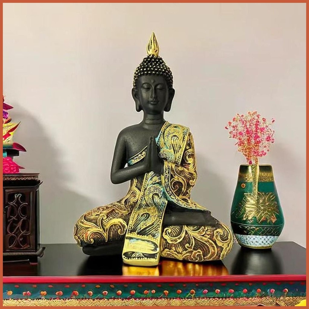 Buddha Statue Indoor Zen Garden Decor Meditation Statue Collectibles ...