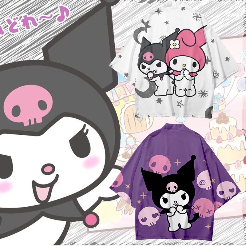 kuromi Anime Haori Robe Merchandise Two-Dimensional Sweet Japanese ...