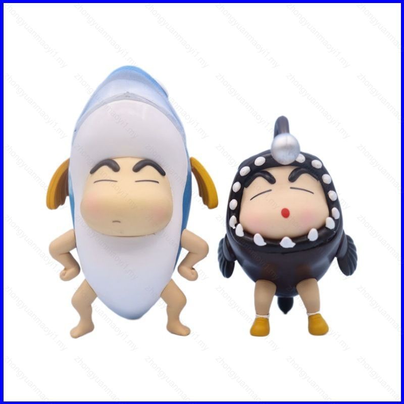 Loye Crayon Shin-chan Action Figure Q version Nohara Shinnosuke Fish ...