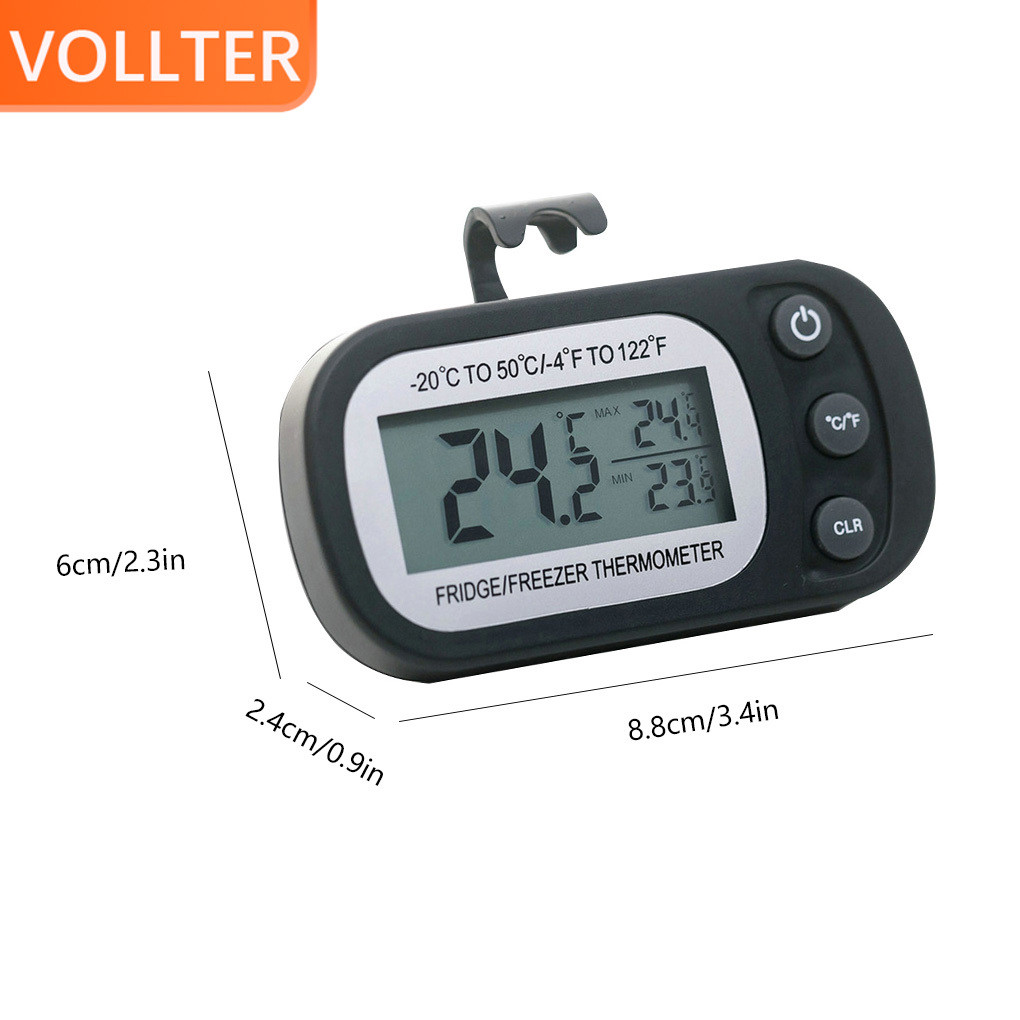 1/2/3/5 ABS Digital Thermometer Portable Hanging Replacement Battery