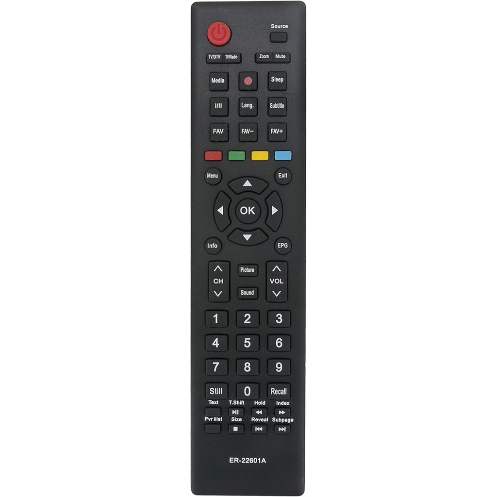 ER-22601A Control Remoto Compatible con Hisense TV 24D33 32D33 32D36 32D50 24E33 24F33 32M2160 40D50P 50D36P T163920 HL24K20D HL32K20D H32M2100C H40M2100C Sustitución Controlador