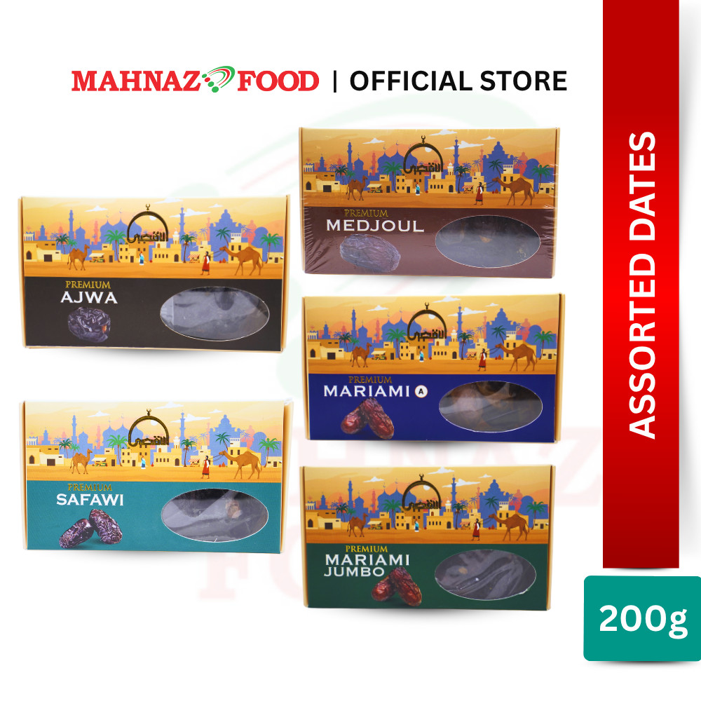 Mahnaz Food Premium Assorted Dates 200G | Ajwa / Safawi / Mariami A ...